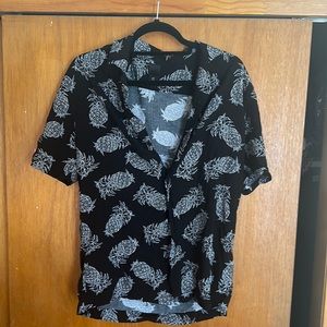 Men’s Hawaiian Shirt, pineapple print